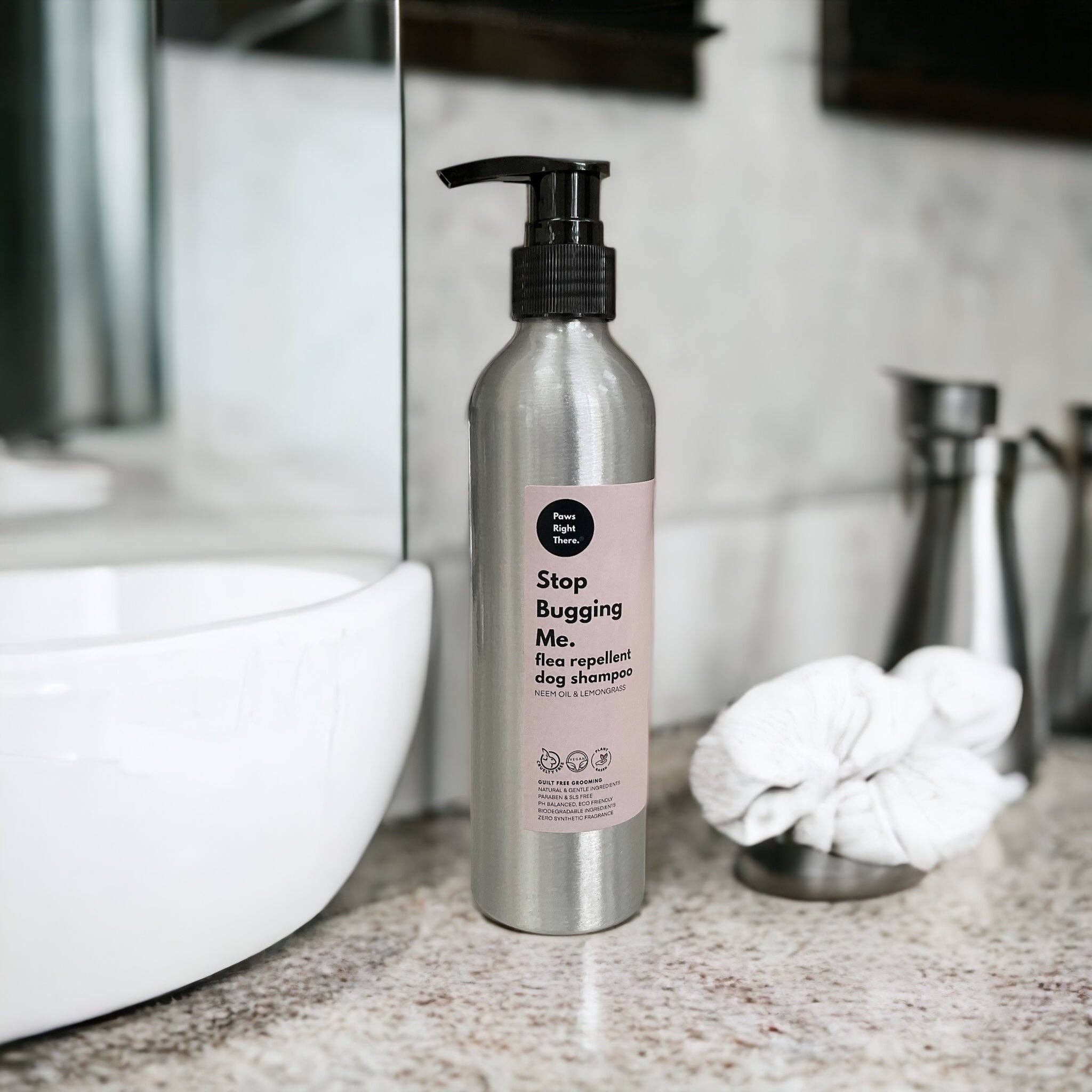 Paws Right There - Luxury Pet Care and Gifting – wholesale Pet shampoo – Dog – ‘Stop Bugging Me’ | tick & flea repellent | Dog shampoo2
