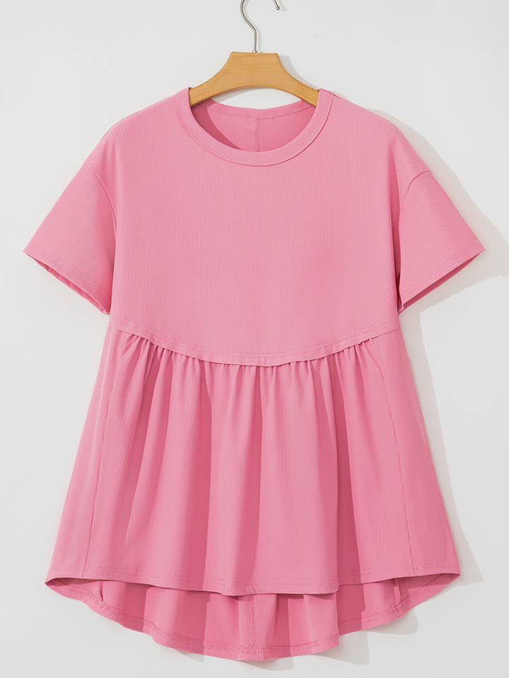 Ribbed Babydoll Top for wholesale by White Lotus Clothing