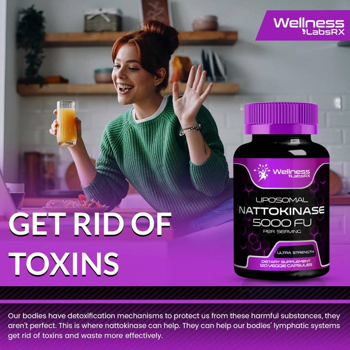 Health & Wellness Associates Inc. - Wholesale Oral Supplement/Vitamin - Liposomal Nattokinase 5000 FU – Ultra Strength – 120 Capsules3