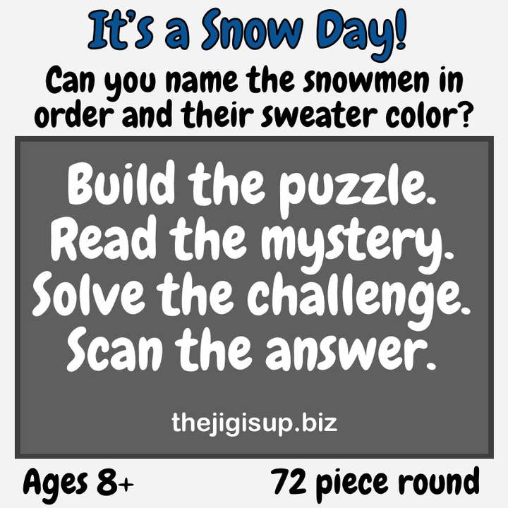 C'est un jour de neige ! pour la vente par The Jig Is Up