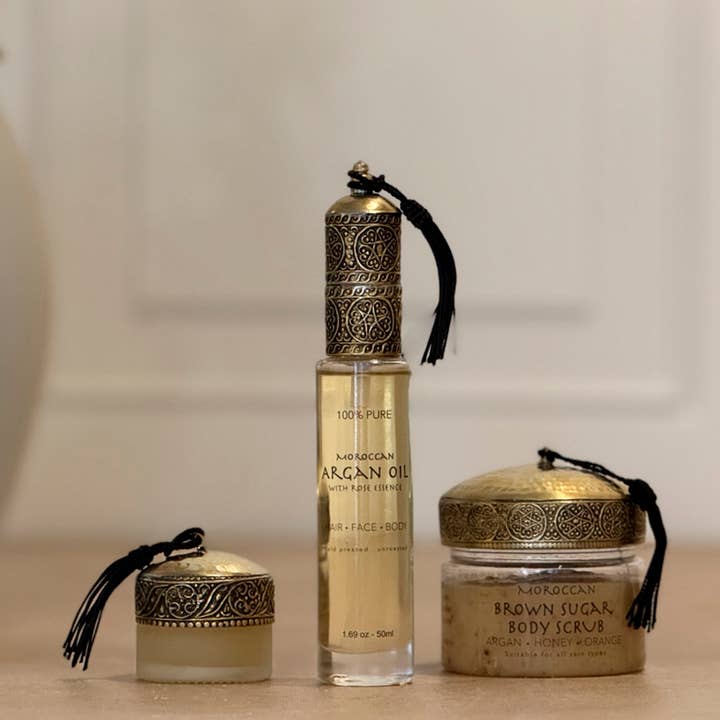 Verve Culture – Engroshandel Bad/Kropsolie – Marokkansk arganolie 100 % koldpresset med rosenduft1