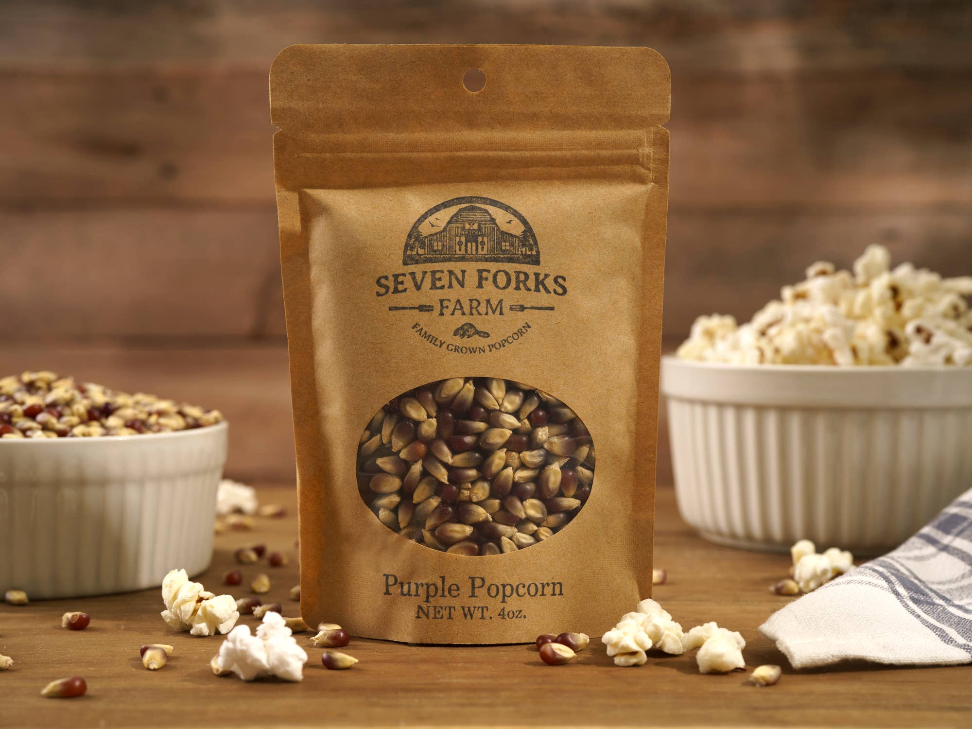 Seven Forks Farm - Wholesale Popcorn - Variety Pack 20-4oz. bags of Family Grown Popcorn2