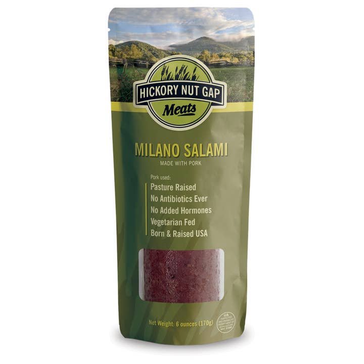 Hickory Nut Gap Milano Salami 6oz (Case of 12) for wholesale by Hickory Nut Gap