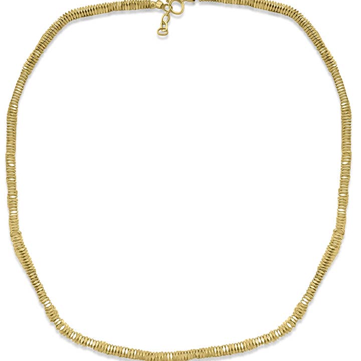 Sonya Renee Jewelry - Wholesale Beaded/Pearl Necklace - Tucker Bronzy Gold Copper Beaded Square Necklace1