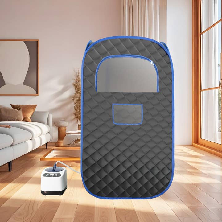 Black Blue Portable Steam Sauna 3L Steamer Remote Control for wholesale on Faire