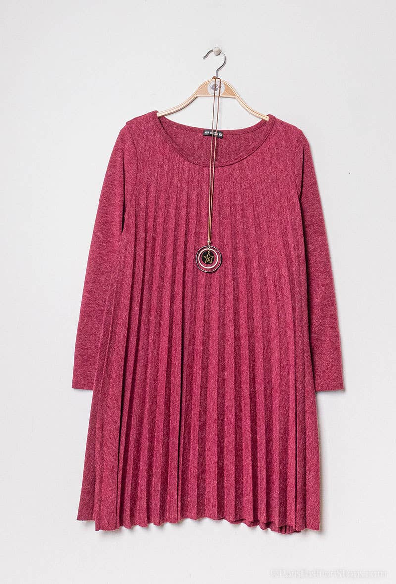 P&R STAR - Wholesale Dress - Women's - Pleated knit dress12