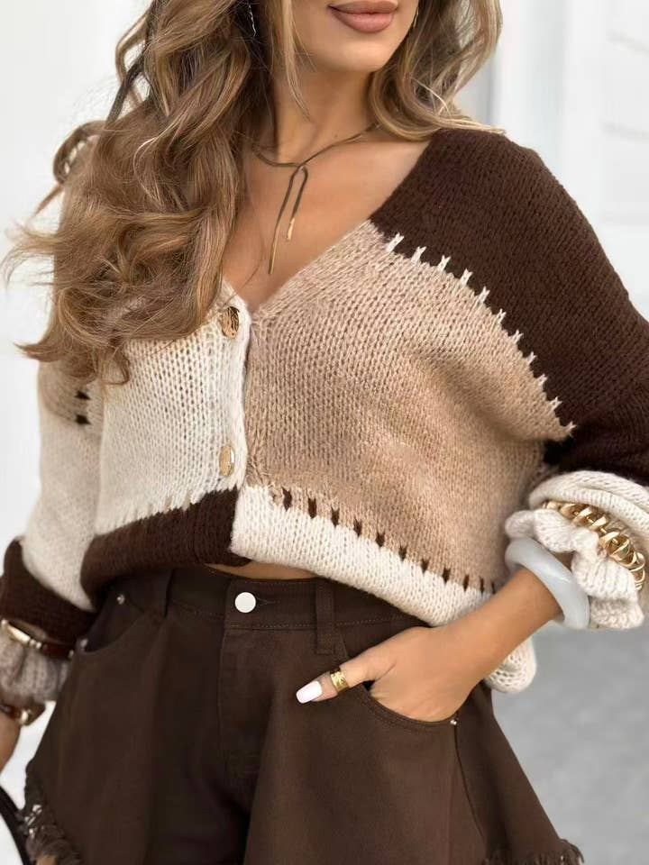 Pomelo paris - Wholesale Cardigan - Women's - ROMA Vest with buttons - AH261