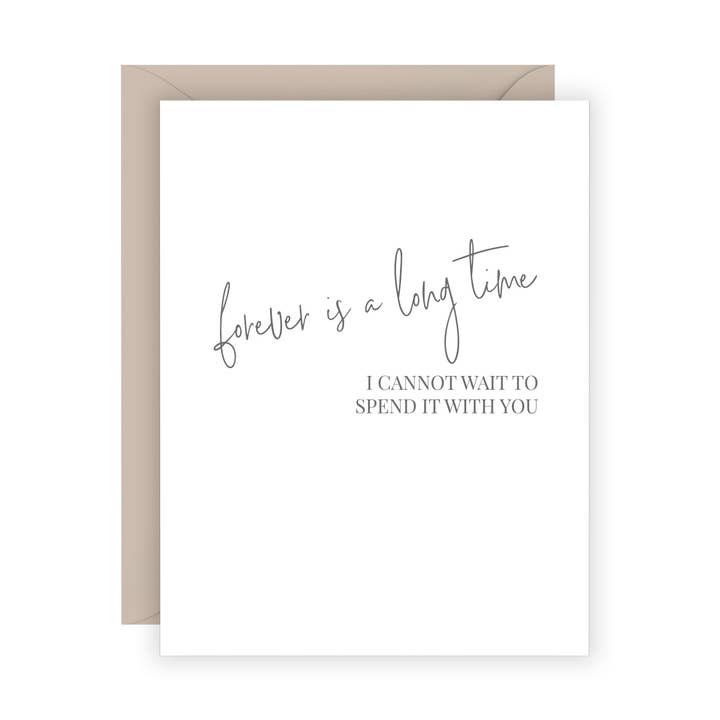 Forever Card for wholesale by Carina Paper Co.