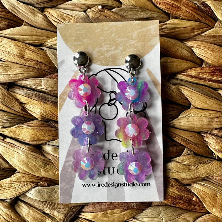 Neon Blossom Drops for wholesale by IreDesign Studio