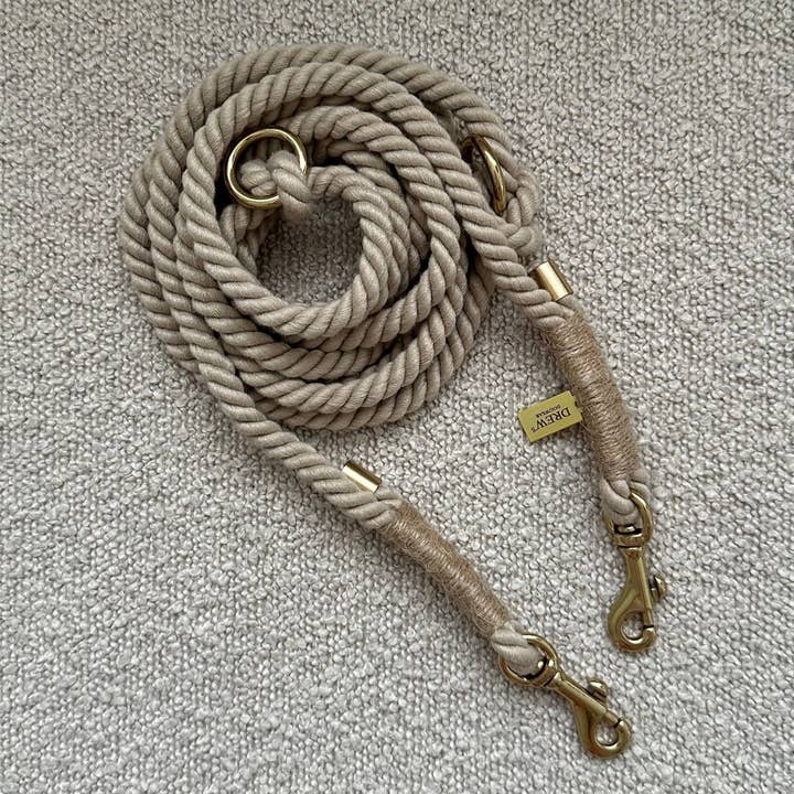 BEIGE puppy / Adjustable and soft dog leash for wholesale on Faire