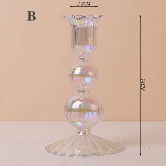 IVORE.GROUP (We cover All Import duty) - Wholesale Candle Holder - Nordic Rainbow Glass Vase / Candle Holder1