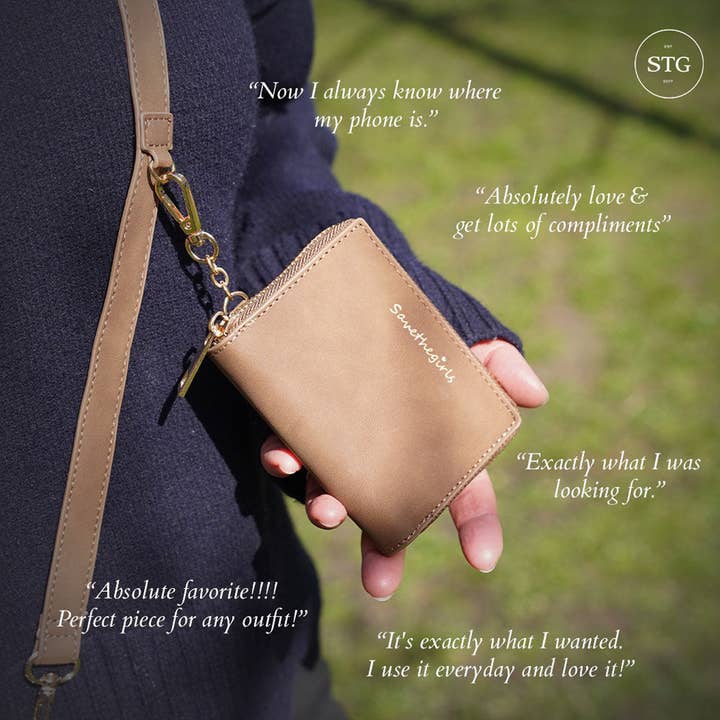 Save The Girls - Wholesale Phonecase Strap - Clip & Go Strap w/Pouch Brushed Vegan Leather10