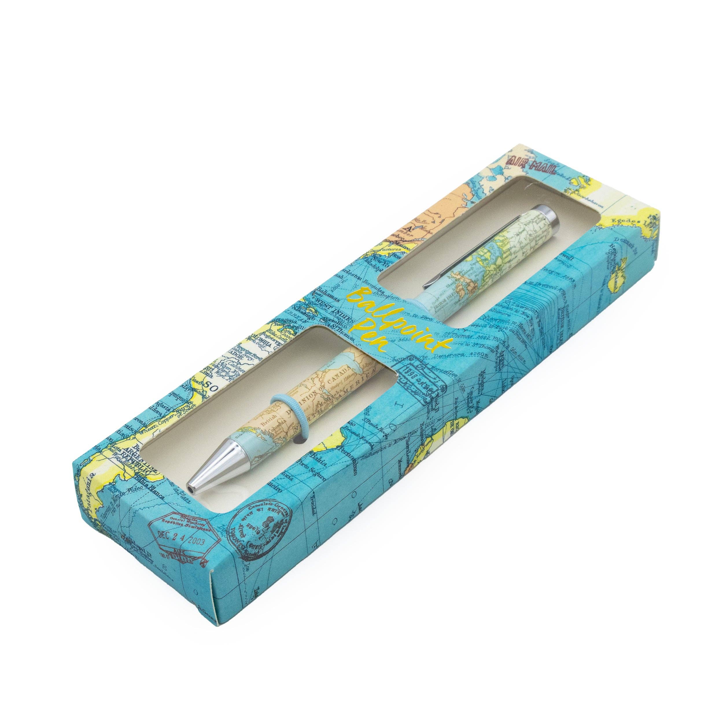 Robert Frederick Ltd – wholesale Pen – Vintage Map Ballpoint Pen in Gift Box3