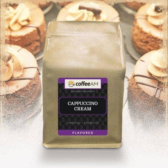 Cappuccino Cream Flavored Coffee for wholesale by CoffeeAM