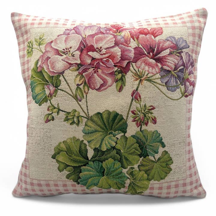 Housse de coussin GERANIO, Gobelin Jacquard, 45x45 cm pour la vente par Hesta