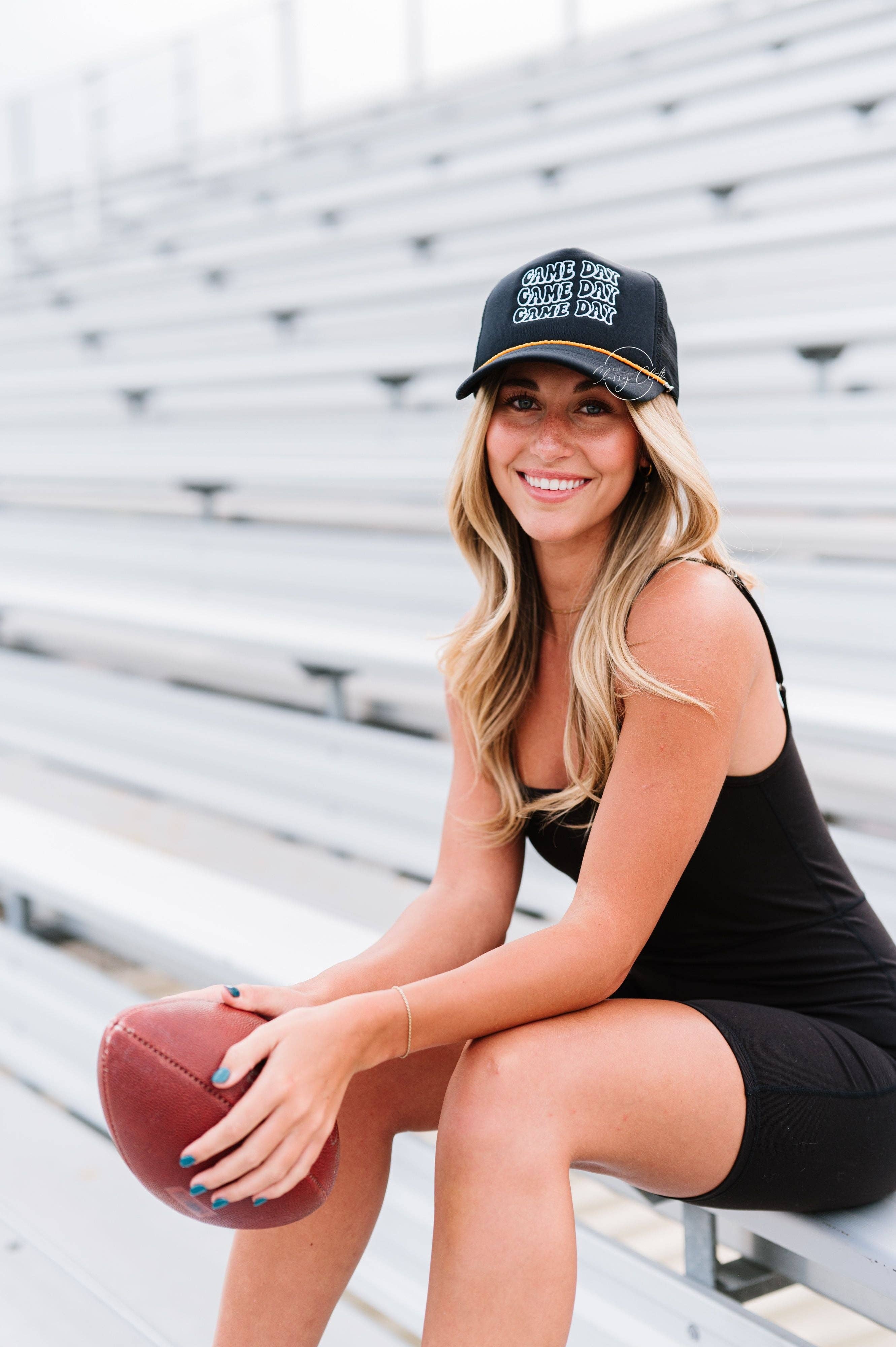 The Classy Cloth WS - Wholesale Trucker Hat - Women's - Embroidered Trucker Hat - Game Day RTS10