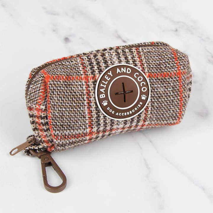 Poo Bag Holder - Colour Drops - Heritage Plaid for wholesale by Bailey and Coco