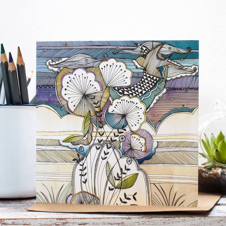 Night Sky Greetings Card for wholesale by Jessica Wilde