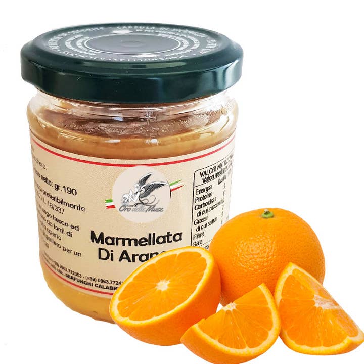 Calabrian orange jam 190 g without preservatives for wholesale by Calabria da Gustare