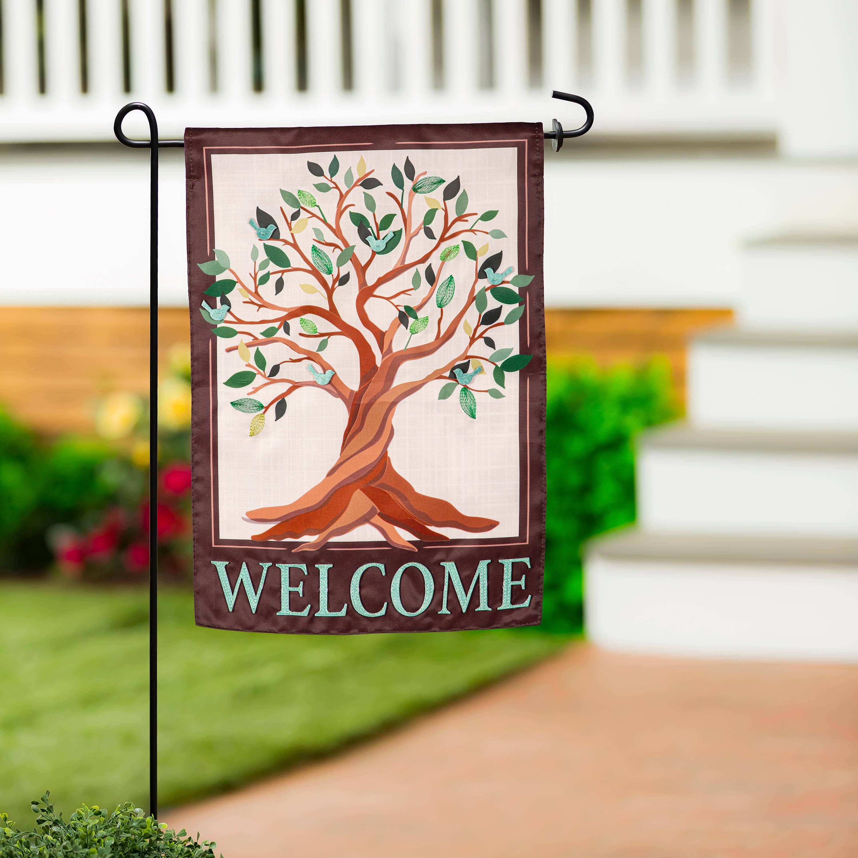 Evergreen Enterprises - Wholesale Flag - Tree of Life Applique Garden Flag1