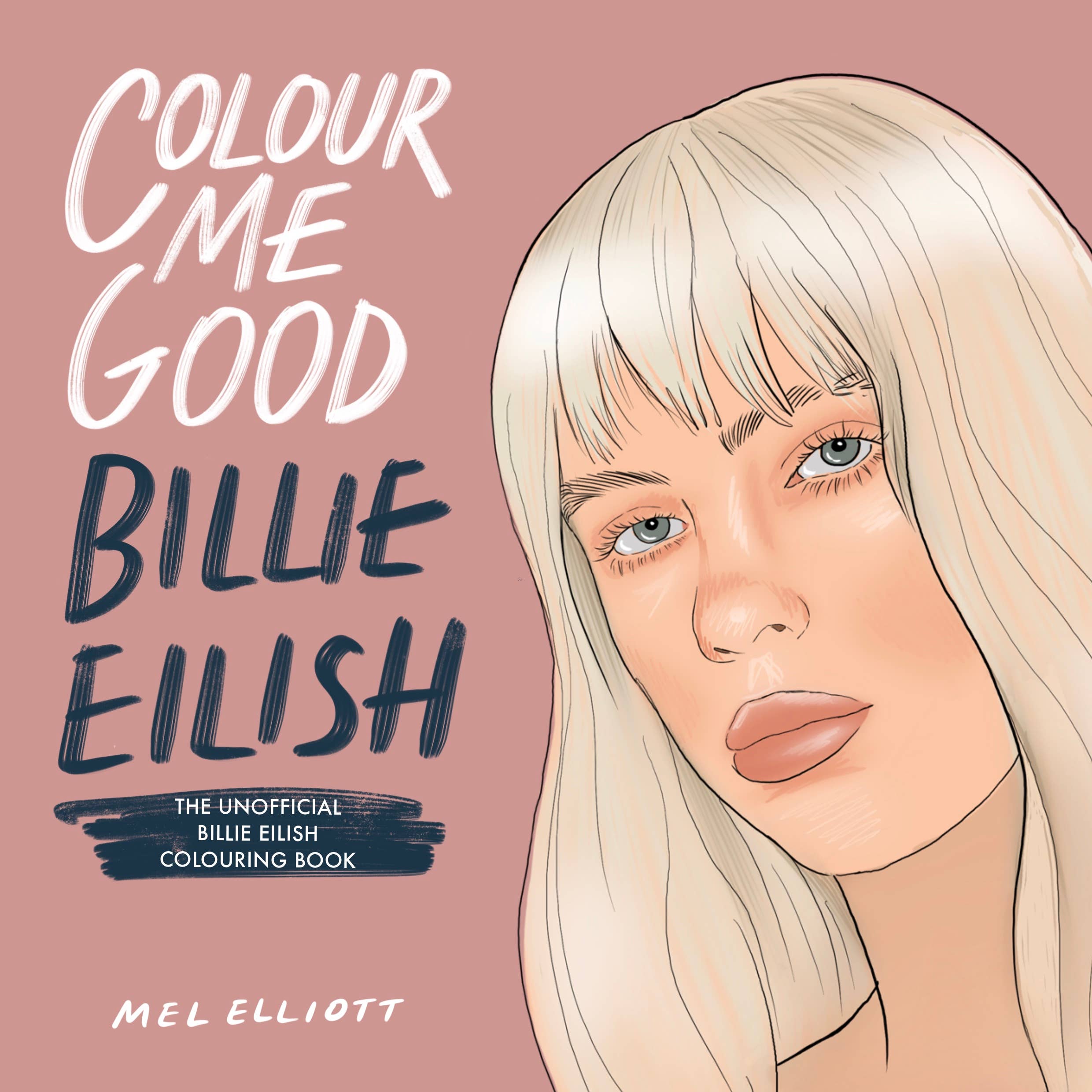 I Love Mel - Wholesale Coloring & Activity Book - Adult - Colour Me Good Billie Eilish - Unofficial Coloring book1