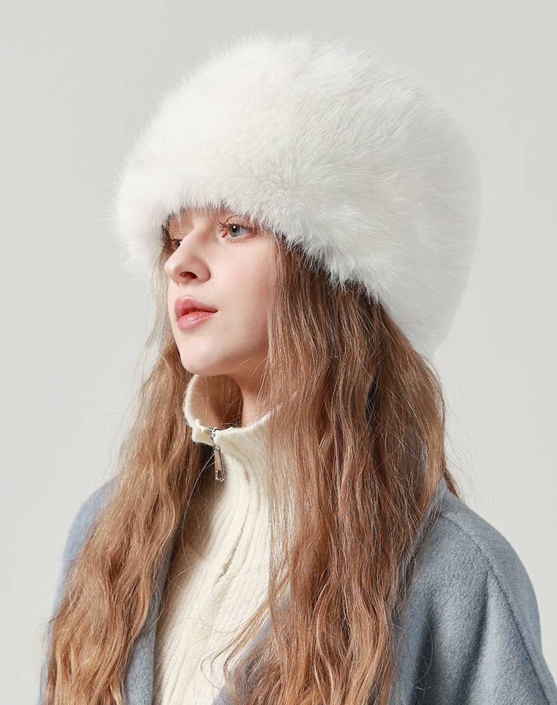 Crave by FW - Wholesale Bucket Hat - Women's - Fuzzy Furry Winter Faux Fur Hat Warm Fluffy Bucket Hat5