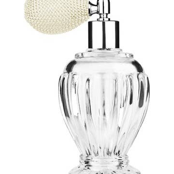 Best Bottles - Wholesale Spray Bottle - Diva Glass Bottle with Bulb Sprayer-100ml (Multiple Colors)