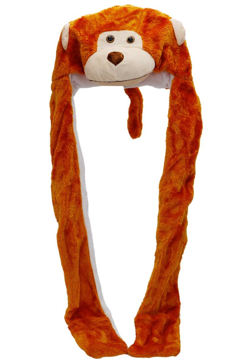 ASSORTED Animal Pals Fuzzy Plush Hat With Long Ear Flaps for wholesale on Faire17
