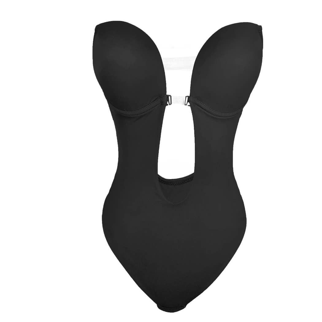 Curvy Fix – Großhandel Shapewear – Damen – Curvy Fix Rückenfreier Body mit U-Ausschnitt und String-Formung1