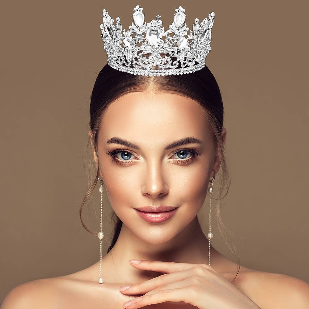 Sensibling Corp. - Wholesale Tiara - Women's - Glass Crystal Pageant Queen Tiara10