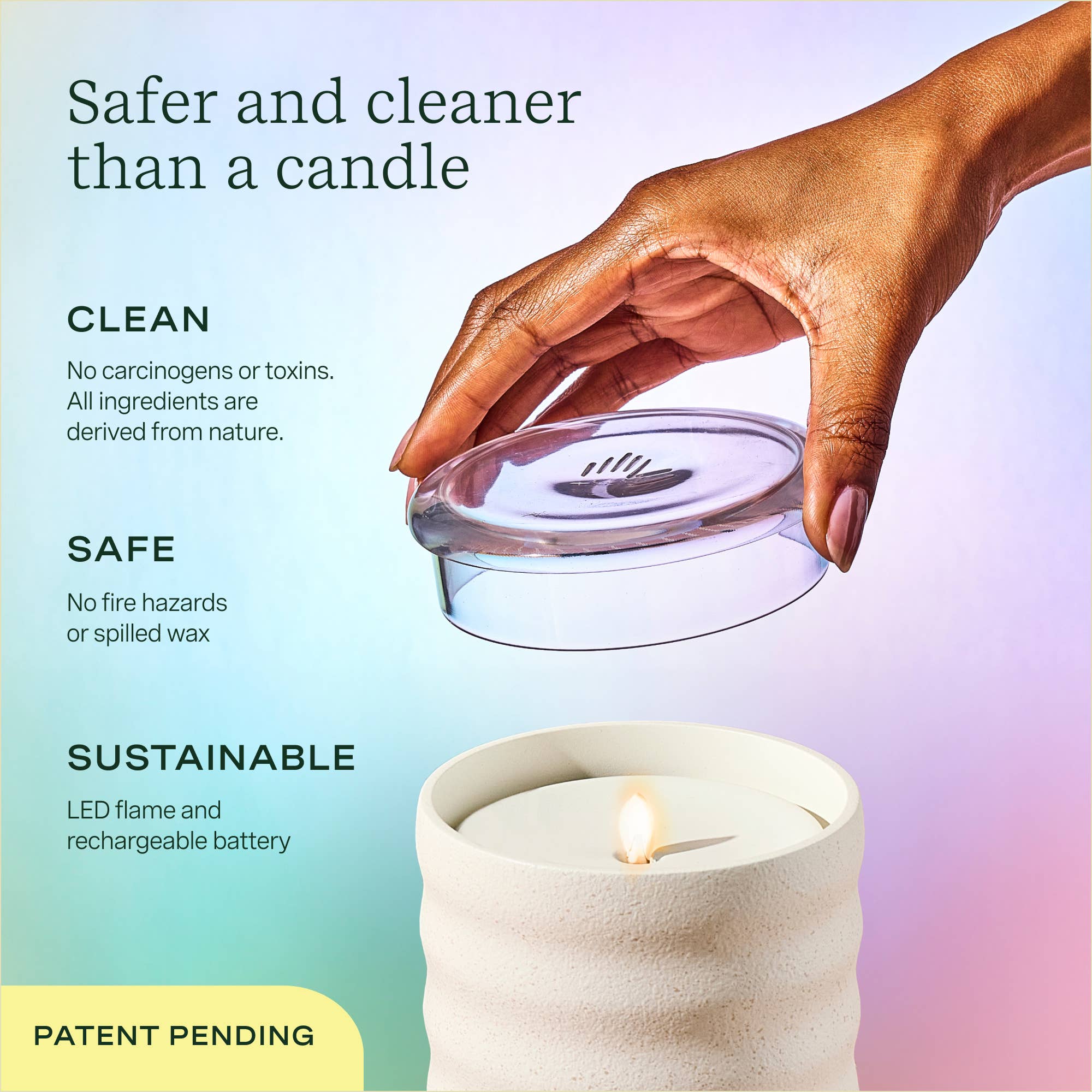 Lifelines - Wholesale Flameless Candle - Flameless Candle Diffuser - Bubble (Cream)2