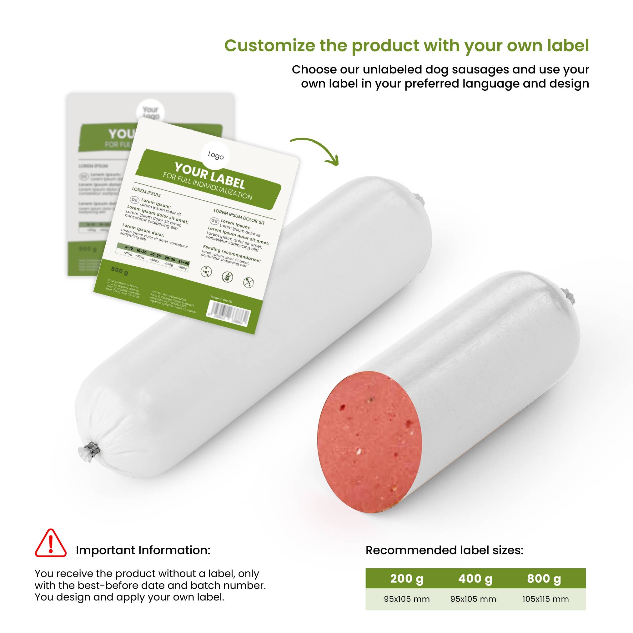 Kauartikel.com GmbH - Wholesale Pet Food - Dog - Ayka Dog Sausage Chicken0