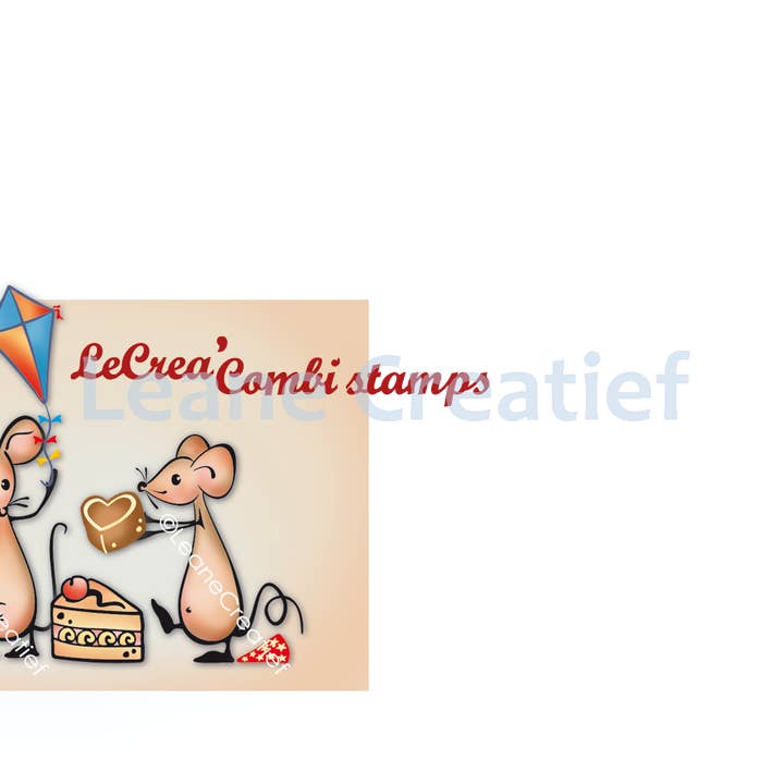 Ecstasy Crafts Distributing - Wholesale Rubber/Decorative Stamp - Lecreadesign Combi Clear Stamp Mice Party1