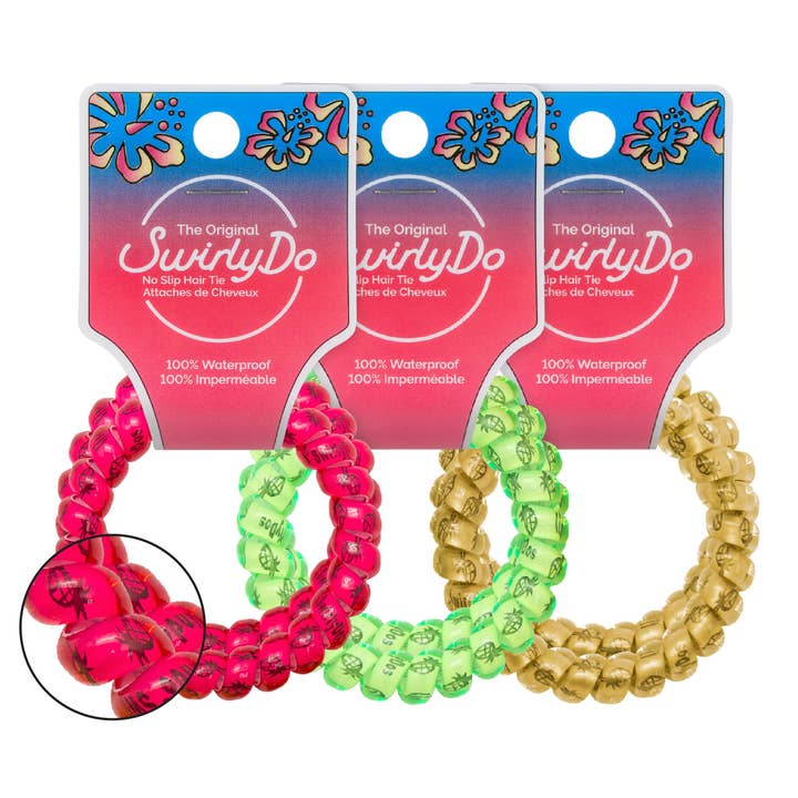 Lindo Large SwirlyDo Tropical Series – 2pcs/pk – Pineapple for wholesale by Lindo