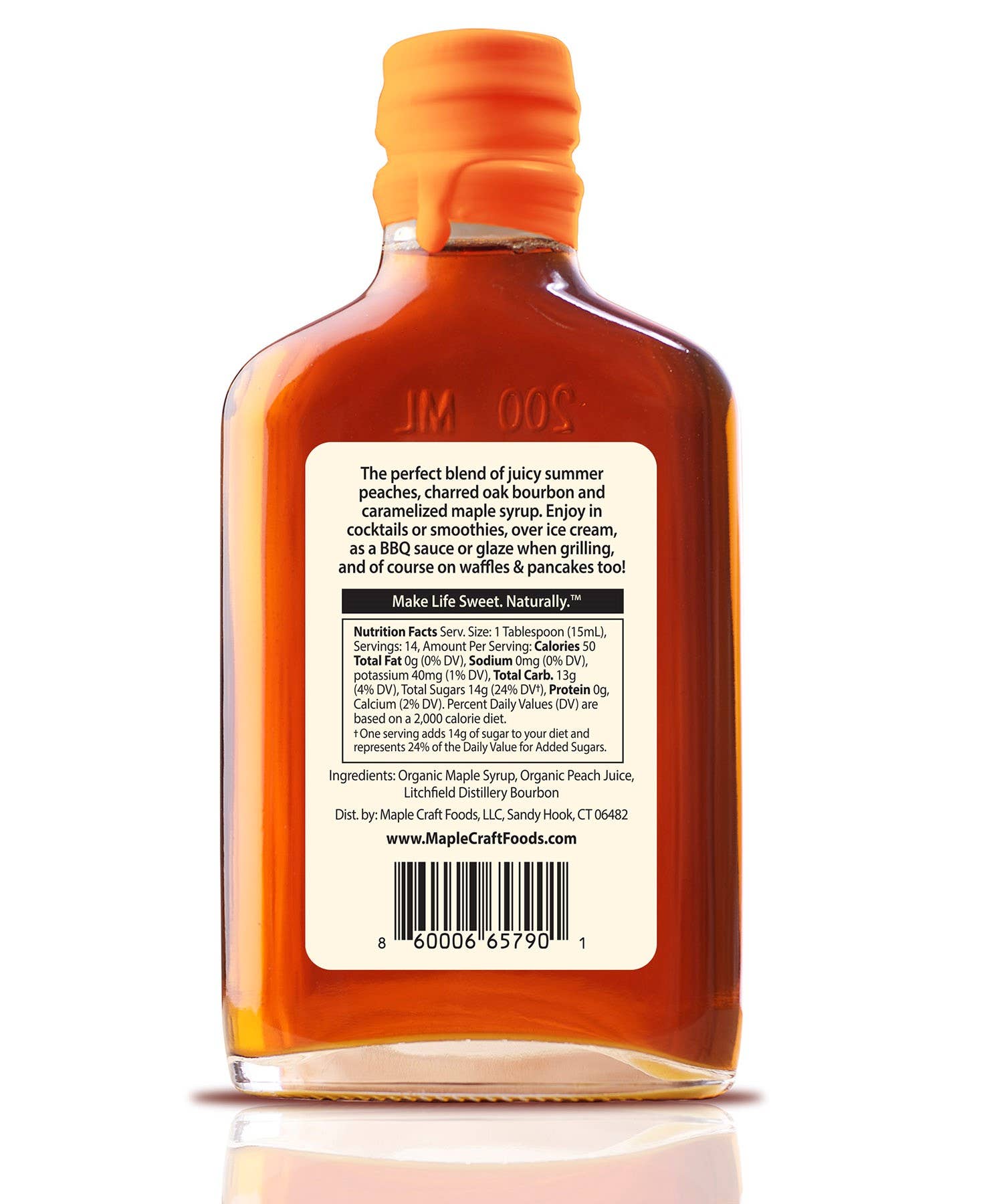 Maple Craft Foods - Wholesale Maple Syrup - Peach Bourbon Maple Syrup1