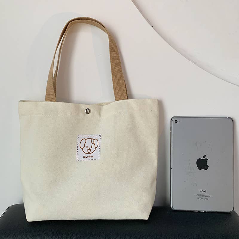 MKS America - Wholesale Tote Bag - Women's - Cute Cartoon Canvas Bag Tote Bag0