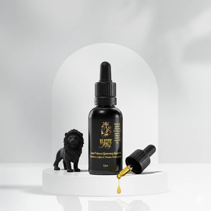 Huile à barbe Majestic King Grooming - 2oz pour la vente par Sweet Callie Rose