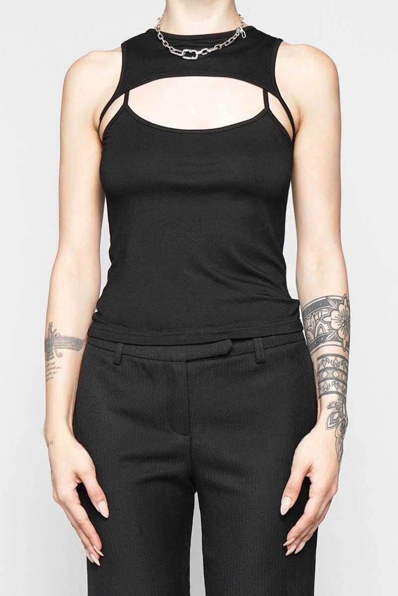 BLACK Andromeda Tank Top for wholesale on Faire14