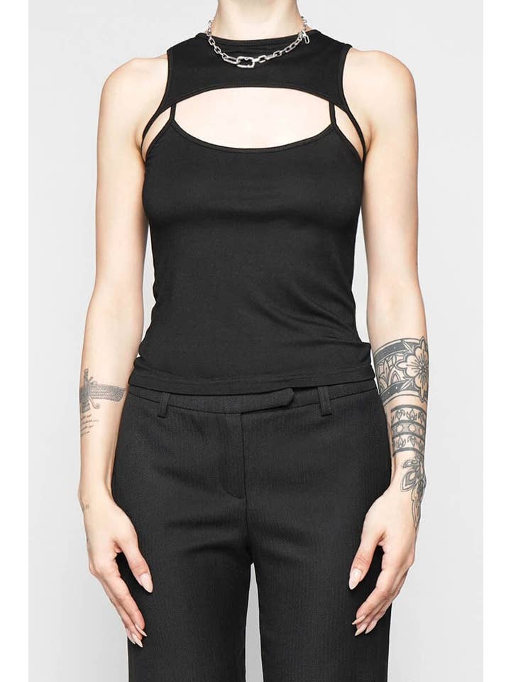 BLACK Andromeda Tank Top for wholesale on Faire14