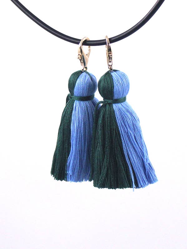 Tulane Interchangeable Majorette Tassels for wholesale by Krewe Marching Co.