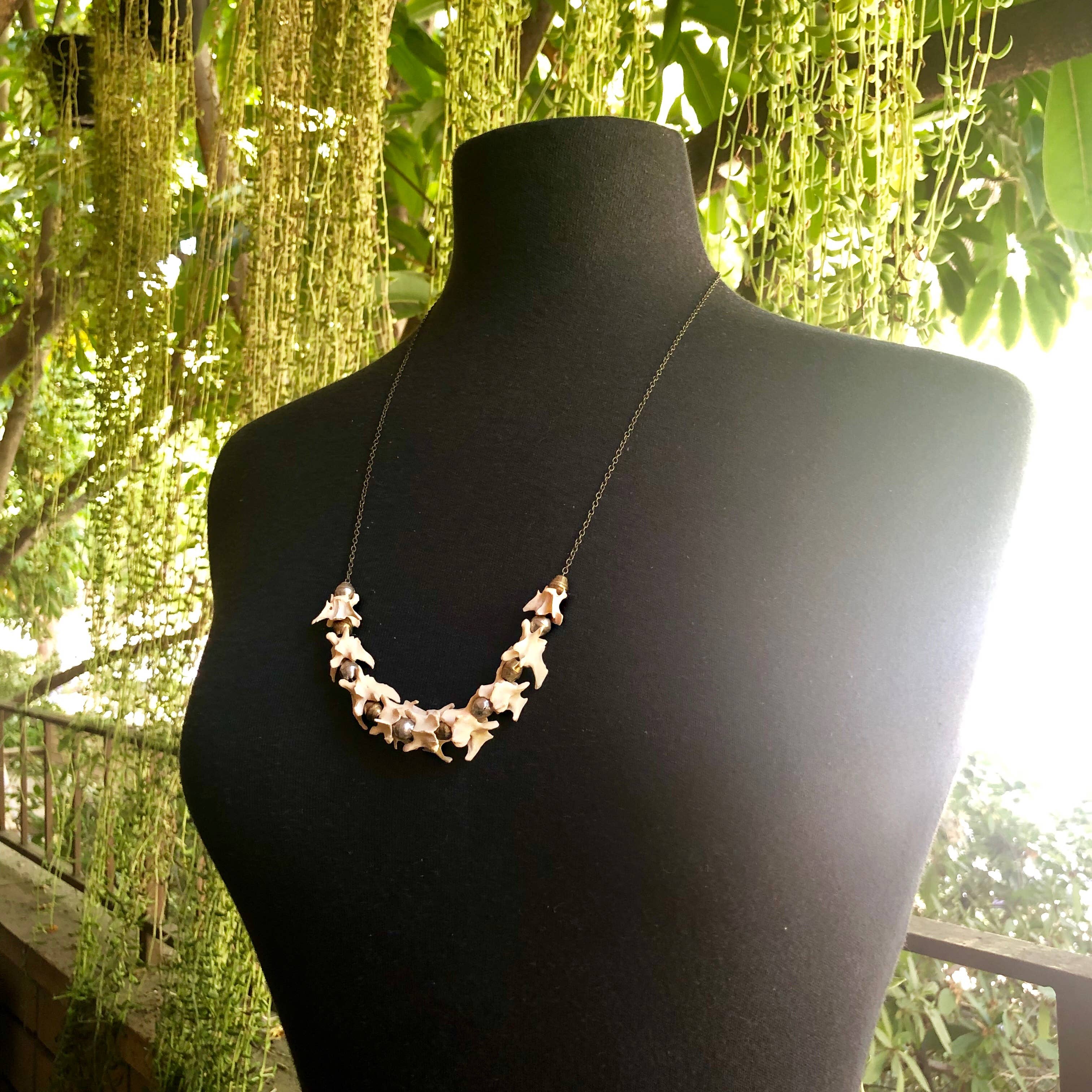 ASTALI - Wholesale Beaded/Pearl Necklace - Weasel Vertebrae Necklace, Real Bone Necklace, Taxidermy3