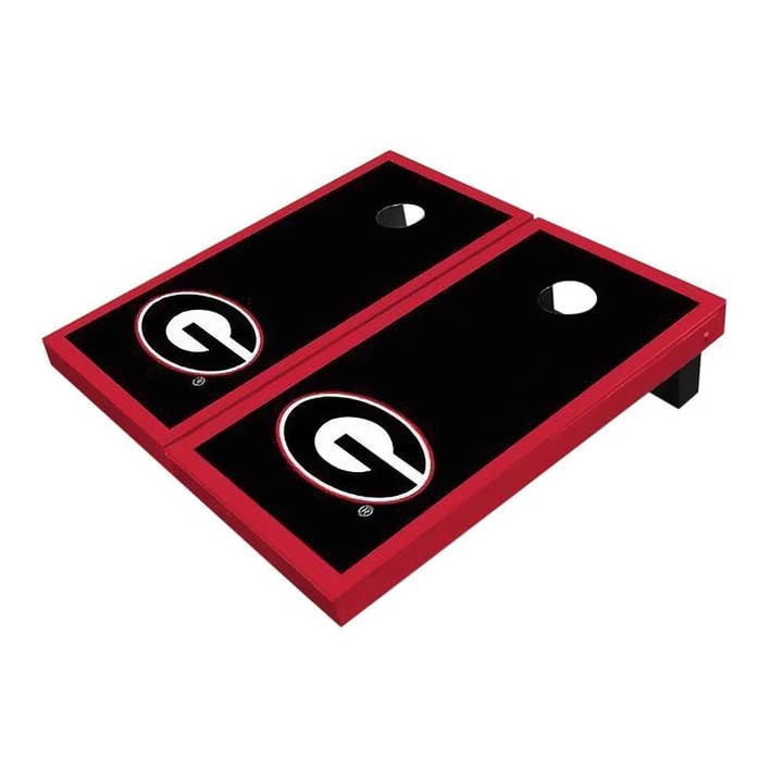 Georgia Bulldogs Red Cornhole Set for wholesale by Skip's Garage