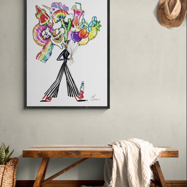 Charlotte Posner - Wholesale Art Print - HAPPY WALK PRINT1