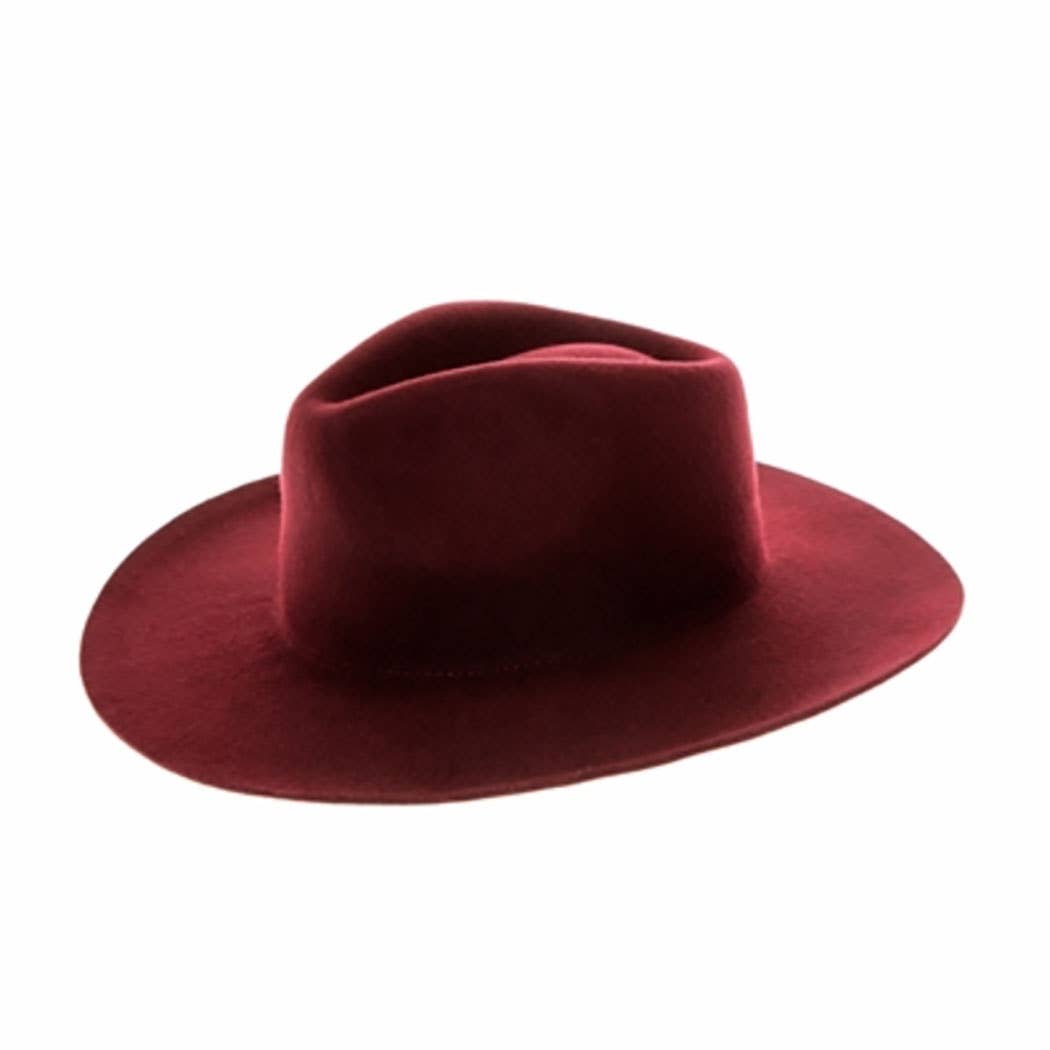 AdornWise - Wholesale Fedora - Women's - Wool Rancher Hat - 100% Australian Wool, Teardrop Crown 4