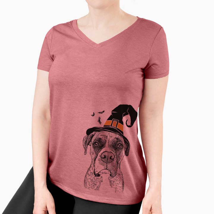 Witch Rowdy Rex the Boxer - Women's Perfect V-neck Shirt and other Purchase Wholesale rex stifte. Free Returns & Net 60 Terms on Faire trending on Faire.