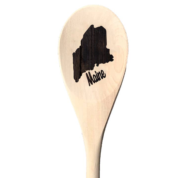 Maine State Wooden Spoon for wholesale by Layne Wilson