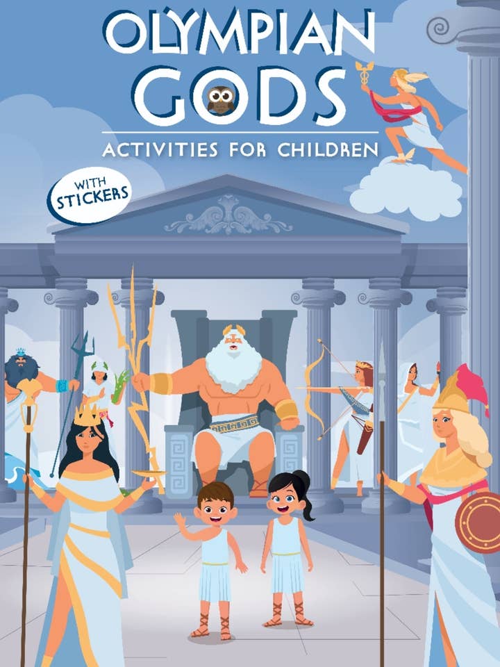 "Olympian Gods: Mythical Fun Activity Book" for wholesale by 2 Greeks Inc