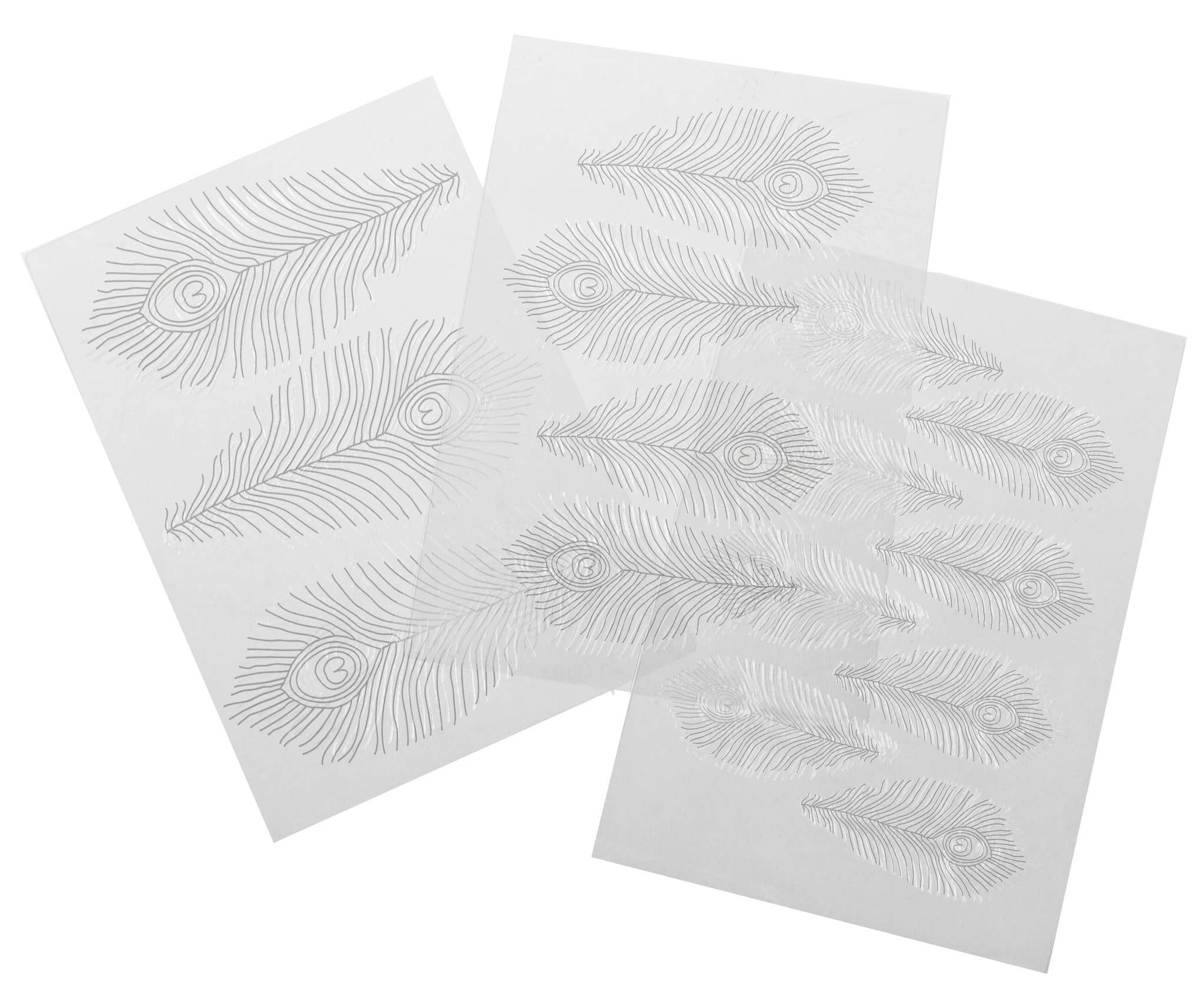 Summitbaking - Wholesale Cake Decorating Kit - Peacock Feather Texture Sheet Set5