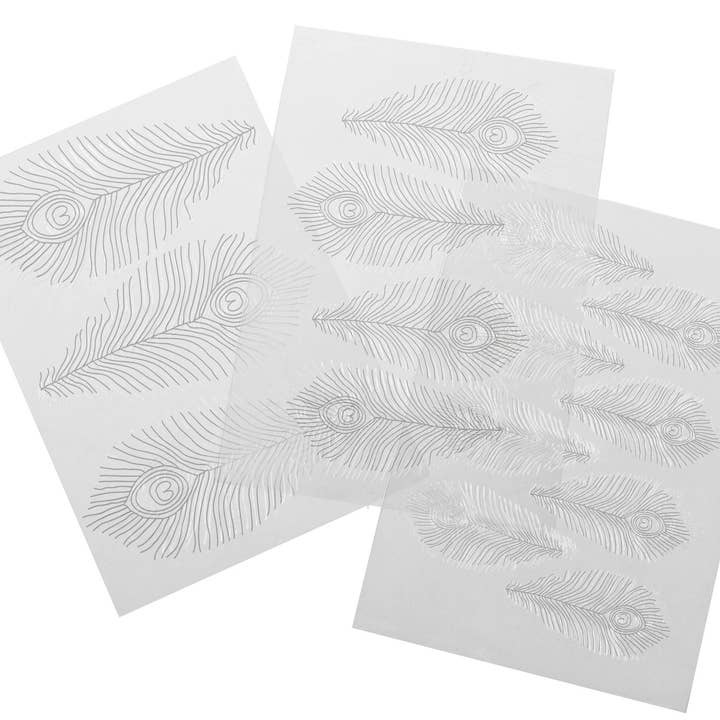 Summitbaking - Wholesale Cake Decorating Kit - Peacock Feather Texture Sheet Set5