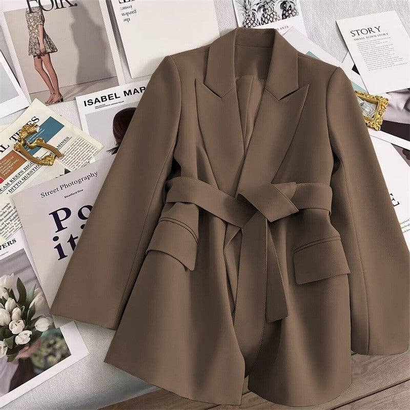 Plush Looks - Wholesale Suit Jacket - Women's - Solid Color Casual And Versatile Suit Jacket7